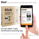 Club3d Ultra High Speed 2.1 HDMI kabel, 10K, 120Hz, 2m, crna | shoptok.hr