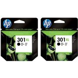 HP Komplet kartuš CH563EE nr.301 XL (črna), dvojno pakiranje, original Cene