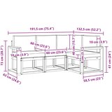  Set vanjskih sofa 4 pcs Bijela i bež | shoptok.hr