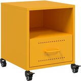 Furnova Nočna omarica gorčično rumena 36x39x43,5 cm jeklo, (21928077) | Shoptok.si