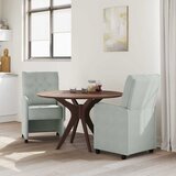  Blagovačke stolice s kotačima 2 pcs Svjetlosiva 58 x 67 x 97 cm | Eponuda.com