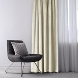 Restilo Kremno bela žametna zavesa za delno zatemnitev 140x245 cm – | Shoptok.si