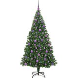 vidaXL Umestno božično drevo Zelena 180 cm PVC, jeklo in plastika | Shoptok.si