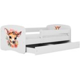  Drveni dječji krevet BAMBI s ladicom - 180x80 cm bijeli | shoptok.hr