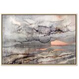  Slika - Connected Clouds (1 Part) Wide 90x60 U prirodnom drvenom okviru | shoptok.hr