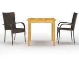 3-dijelni vrtni blagovaonski set smeđi | shoptok.hr