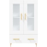  Visoka komoda bijela 69,5 x 31 x 115 cm od konstruiranog drva | Eponuda.com