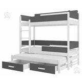 ADRK Furniture Pograd Queen - 90x200 cm - bel/antracit