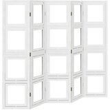 The Living Store Paravan 5-delni bel trden les pavlovnije - Pregrada Za Prostor, (21442220) | Shoptok.si