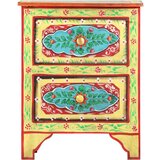vidaXL ručno obojeni noćni ormarić 40 x 30 x 50 cm masivno drvo manga | shoptok.hr