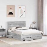  Konstrukcija postelje Siva Sonoma 140 x 200 cm Konstruiran les, (5000103936) | Shoptok.si