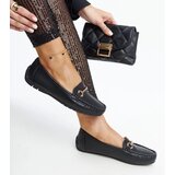Gemre Black moccasins with a decorative buckle Adila | Shoptok.si