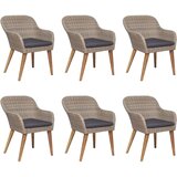  Jedilna garnitura 7-delna rjava | Shoptok.si