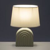 Casa Selección Bijela/bež stolna lampa keramička s tekstilnim sjenilom (visina 31 cm) – | shoptok.hr