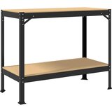  Radna klupa Crna 115 x 55 x 91 cm Projektirano drvo i metal | shoptok.hr