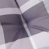  Jastuk za vrtnu klupu sivi karirani 180x50x3 cm tkanina Oxford | shoptok.hr
