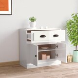  Komoda sjajna bijela 70x35,5x67,5 cm od konstruiranog drva | shoptok.hr