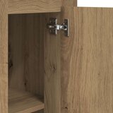  Visoka komoda boja hrasta 36x35,5x103,5 cm konstruiranog drva Smeđa | Shoptok.si