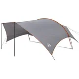 Vodoodporen kamperski tarp Siva in oranžna 695 x 580 x 200 cm, (5000309365)