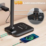CHARYJOD LED namizna svetilka z dvema glavama in USB | Shoptok.si