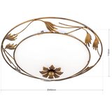 Orion dl 7-509/40 - plafonsko svetlo fleur 2xE27/60W/230V prečnik 40 cm bronza | Eponuda.com