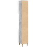 vidaXL Kopalniška omarica betonsko siva 30x30x190 cm inženirski les | Shoptok.si