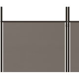 Sobna pregrada s 6 panela antracit 300 x 220 cm od tkanine | shoptok.hr