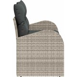  Vrtni kauč s jastukom Svijetlo siva 124 x 62 x 69cm poliratan | shoptok.hr
