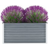  Vrtna sadilica od pocinčanog čelika 100 x 40 x 45 cm siva | shoptok.hr