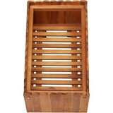 vidaXL vrtna posuda za sadnju od masivnog bagremovog drva 50x30x25 cm | shoptok.hr