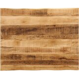 Stolna ploča sa živi rub 100x80x2,5cm masivno grubo drvo manga | shoptok.hr