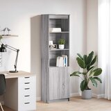 vidaXL Visoka omara siva sonoma 50x35x180 cm inženirski les Cene