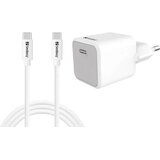  441-58 USB-C 20W Charger EU+USB-C>C, Incl. 1 m USB-C charge cable Cene