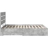  Krevetna konstrukcija s ladicama Betonski sivi 140 x 200 cm Siva 203 x 143 x 100 cm | Shoptok.si