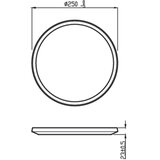 Philips LED prigušiva stropna svetiljka SUPERSLIM CL550 LED/15W/230V | Eponuda.com