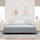  s opruga kutije Svijetlo siva 180 x 200 cm tkanina | shoptok.hr