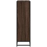 vidaXL Knjižna omara rjavi hrast 97,5x33x107,5 cm inžen. les in kovina | Shoptok.si