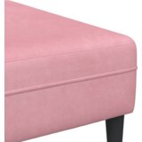  Žametni kavč z blazino 3 pcs Roza 208 cm Žamet | Shoptok.si