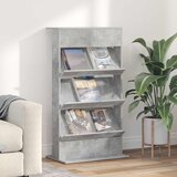  Polica za časopise s policom Betonski sivi 70 x 41 x 126 cm | Eponuda.com