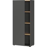 Germania Antracitno siva biblioteka u dekoru hrasta 61x145x34 cm Adrano – | shoptok.hr