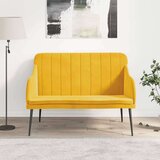  Klupa žuta 110 x 76 x 80 cm baršunasta - Žuta | shoptok.hr