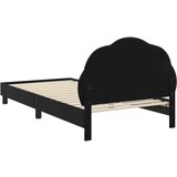  Otroški posteljni okvir z vznožjem Črna 90 x 200 cm Žamet, (5000104740) | Shoptok.si