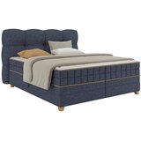 Premium Living Postelja Boxspring Bianco, Modra, 180x200 | Shoptok.si