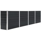  Povišena vrtna gredica 320x40x77 cm pocinčani čelik antracit | shoptok.hr