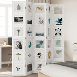  The Living Store Paravan 5-delni bel trden les pavlovnije - Pregrada Za Prostor, (21494176) | Shoptok.si