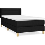 Box spring krevet s madracem crni 90x190 cm od tkanine | shoptok.hr
