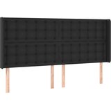  LED uzglavlje crno 163 x 16 x 118/128 cm od umjetna koža | shoptok.hr