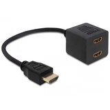 Delock 65226 HDMI adapter [1x muški konektor HDMI - 2x ženski konektor HDMI] crna 12.00 cm | Eponuda.ba