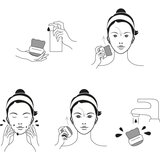 Notino Spa Collection Double-sided cleansing brush četka za čišćenje lica Grey | shoptok.hr