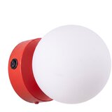 Sollux Lighting Stenska svetilka YOLI 1 rdeča s stikalom, (5000352082) | Shoptok.si